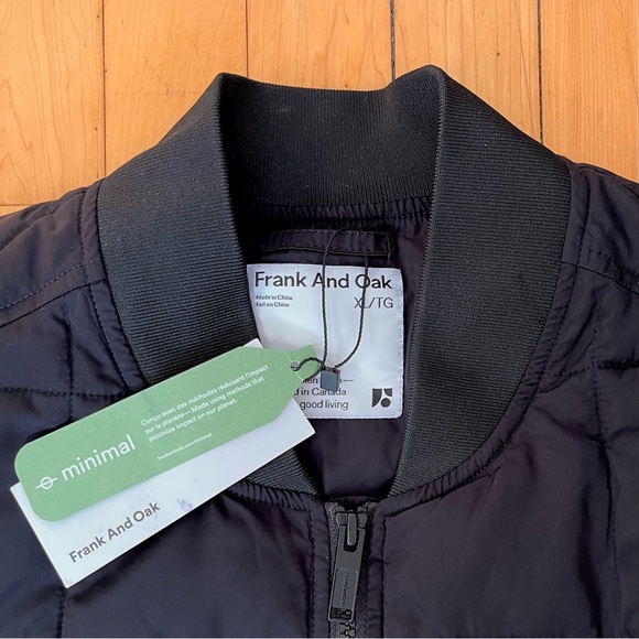 Frank and Oak Skyline Classic Bomber in Black - Picture 2 of 8